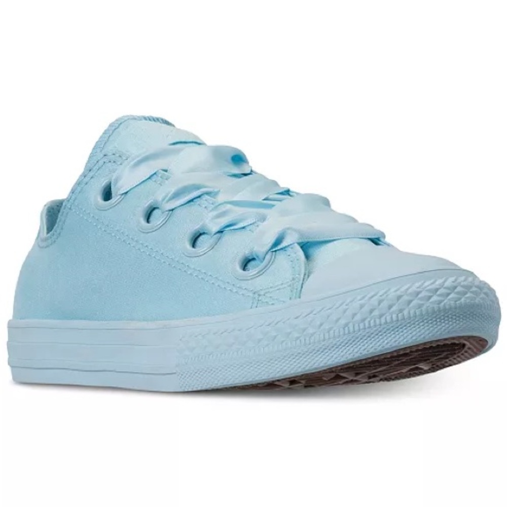 Chuck Taylor All Star Big Eyelets Ox Casual Sneakers in Cyan Tint - Picture 2 of 7